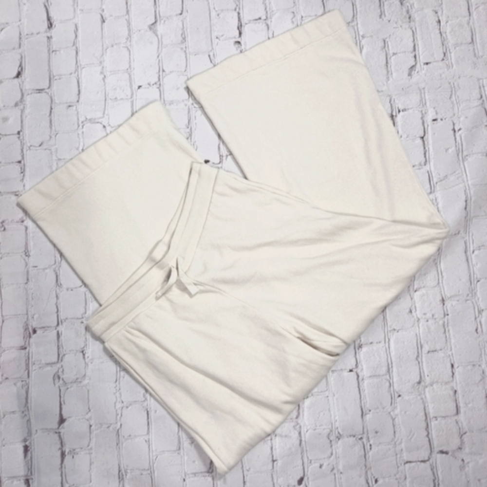 Nation Ltd Cream Josie Wide Leg Sweatpants
